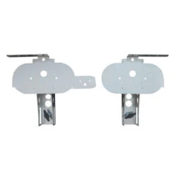 Supports Feux Métalliques Ovales Avec Omégas 80x40 Hauts